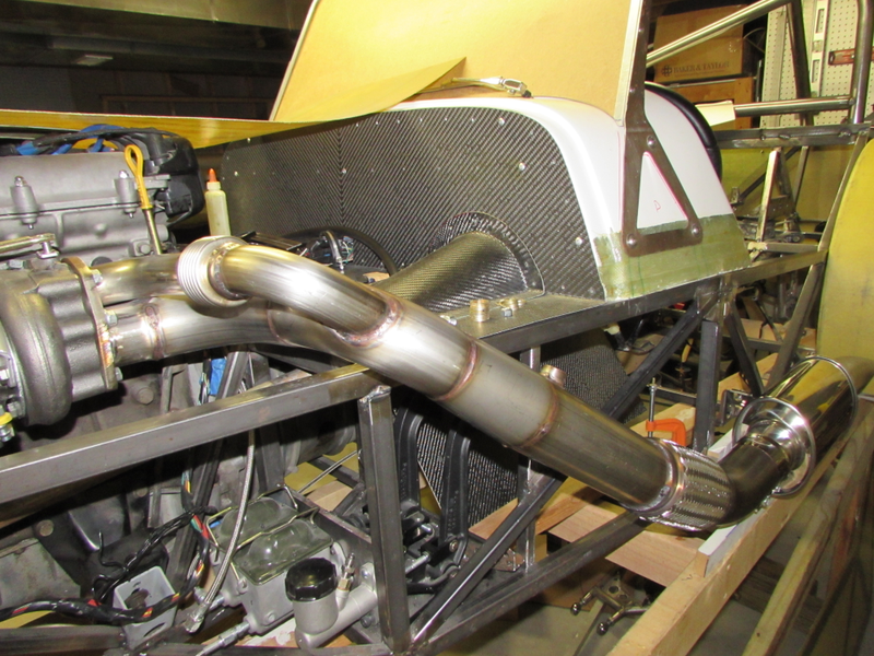 New downpipe.